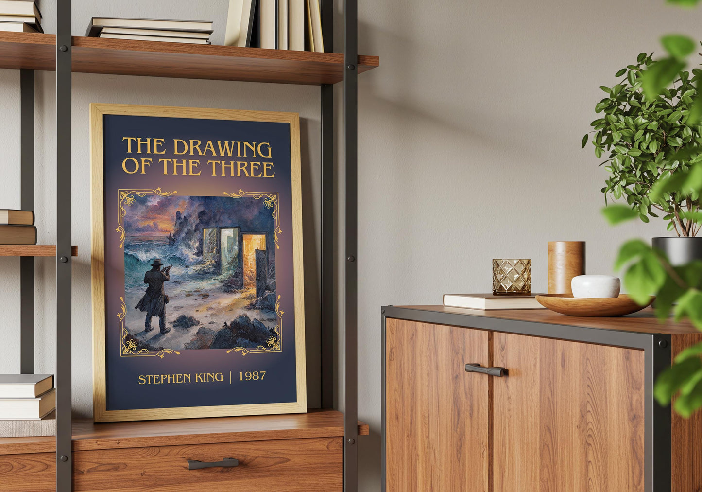 The Drawing Of The Three by Stephen King | Descriptive Book Poster | Minimalist