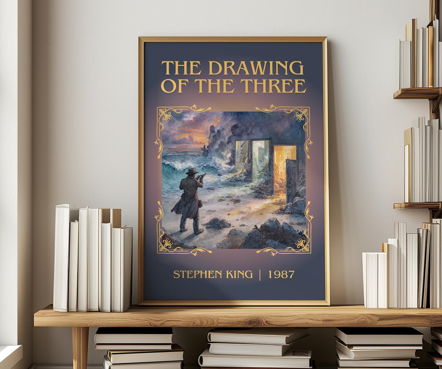 The Drawing Of The Three by Stephen King | Descriptive Book Poster | Minimalist