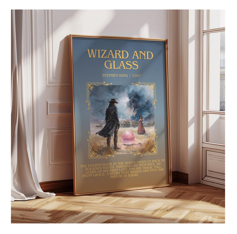 Wizard and Glass minimalist poster paper finish options – matte satin gloss