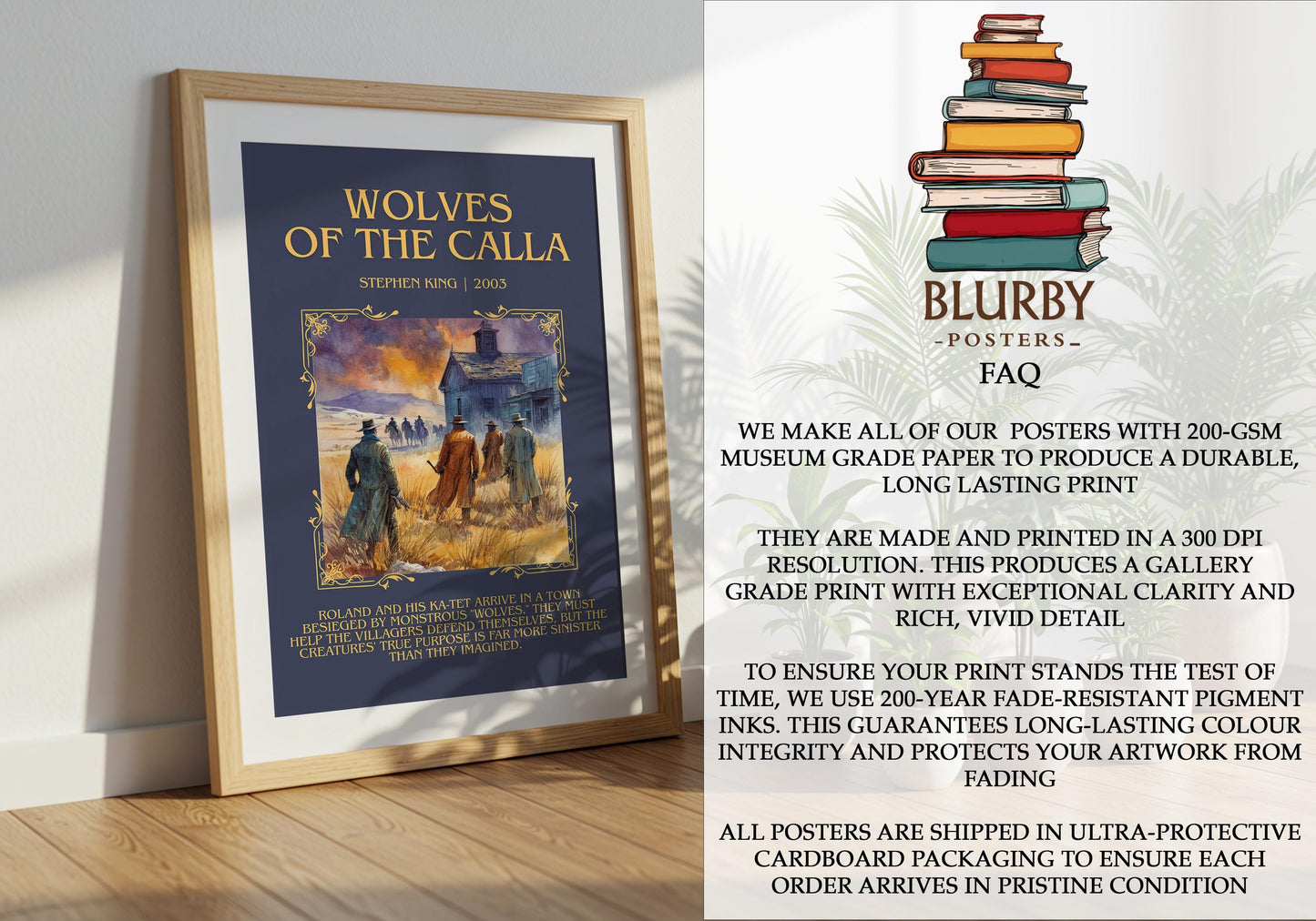 Wolves Of The Calla by Stephen King | Descriptive Book Poster | Blurby
