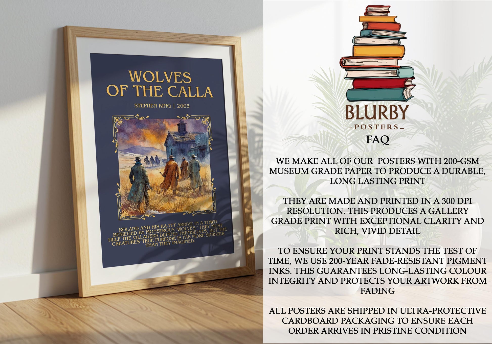 Wolves Of The Calla by Stephen King | Descriptive Book Poster | Blurby
