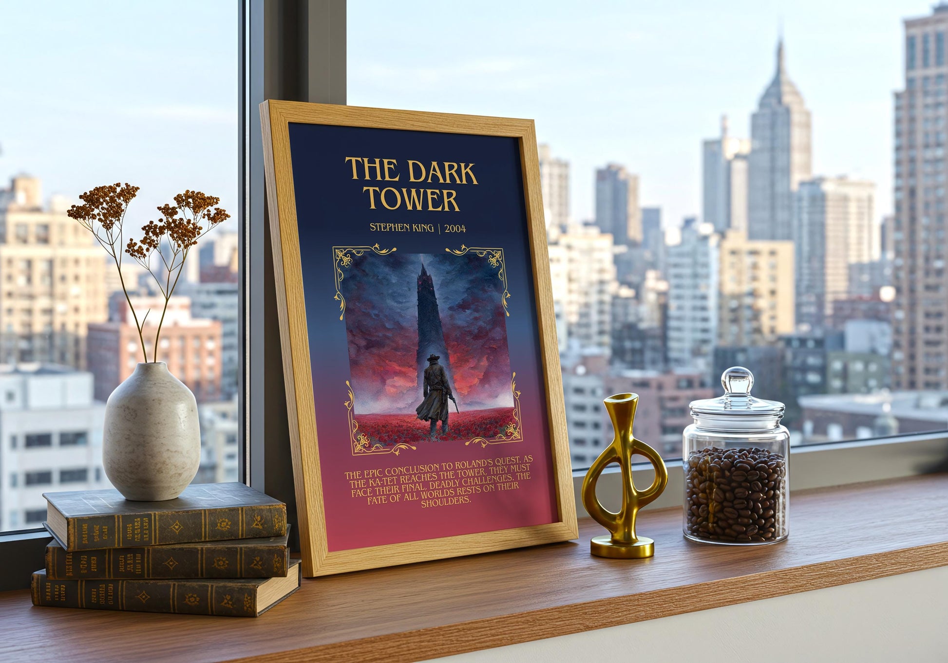 The Dark Tower by Stephen King | Descriptive Book Poster | Blurby