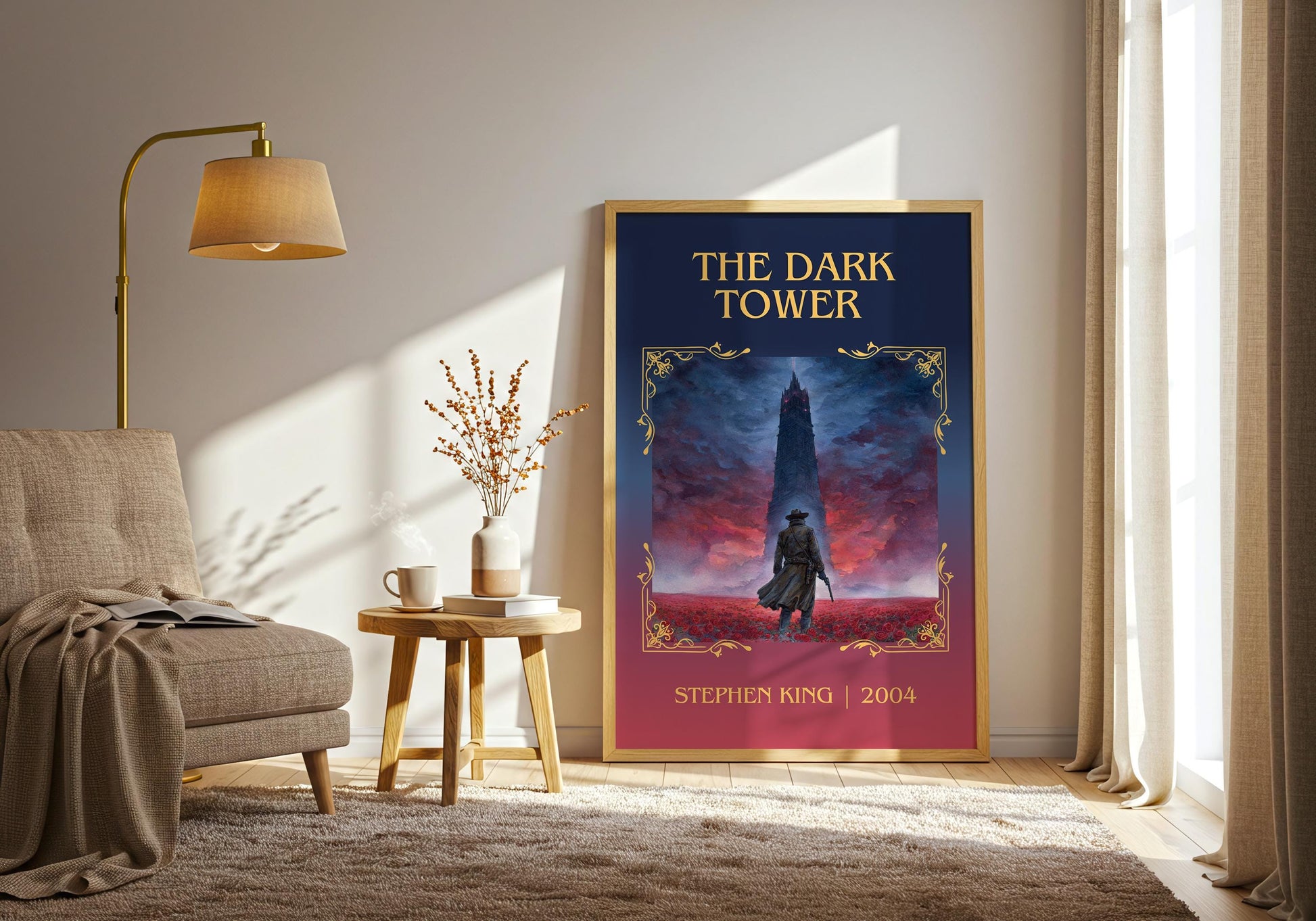 The Dark Tower by Stephen King | Descriptive Book Poster | Minimalist