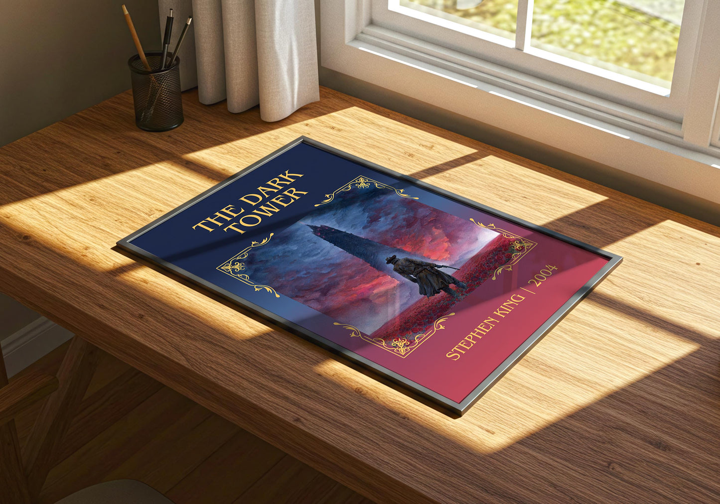 The Dark Tower by Stephen King | Descriptive Book Poster | Minimalist