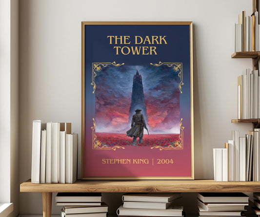 The Dark Tower by Stephen King | Descriptive Book Poster | Minimalist
