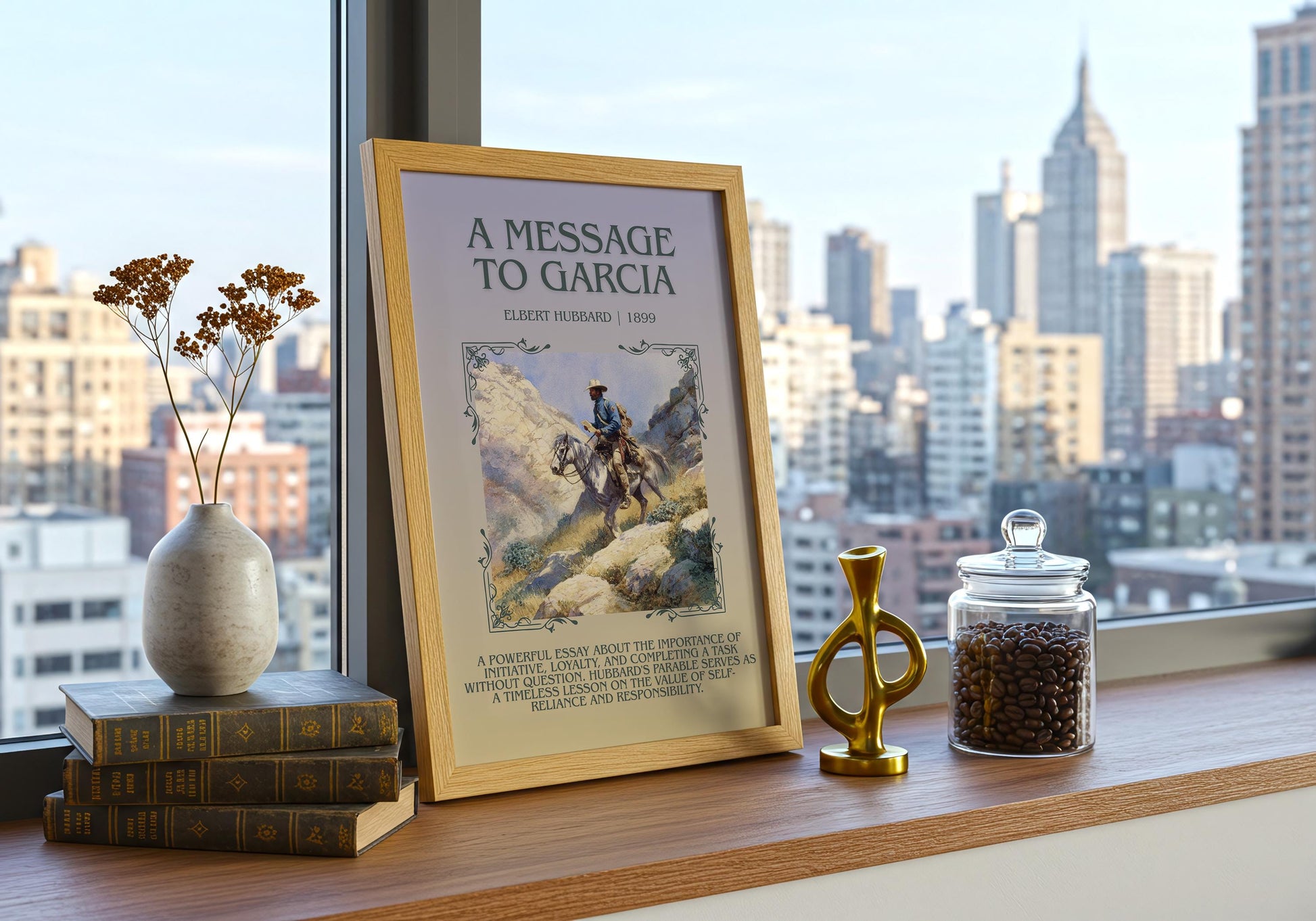 A Message To Garcia by Elbert Hubbard | Descriptive Book Poster | Blurby