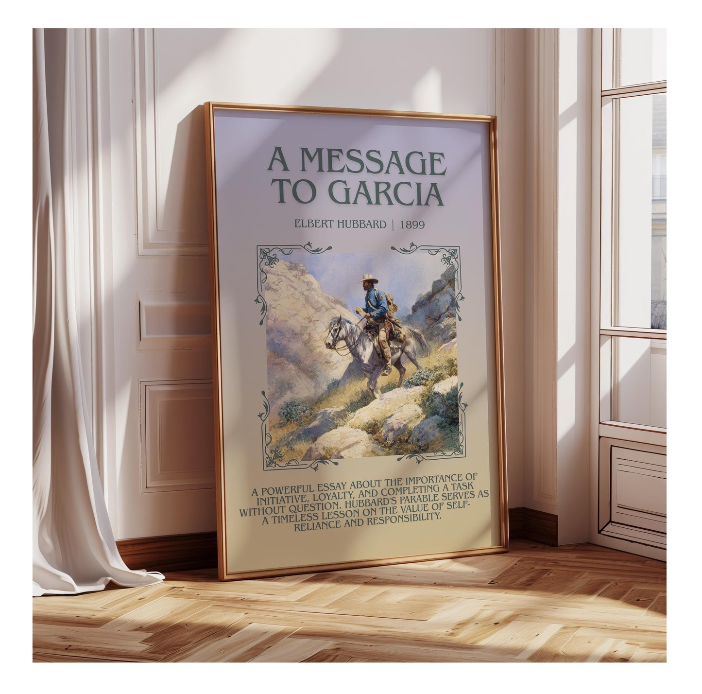 A Message To Garcia by Elbert Hubbard | Descriptive Book Poster | Blurby