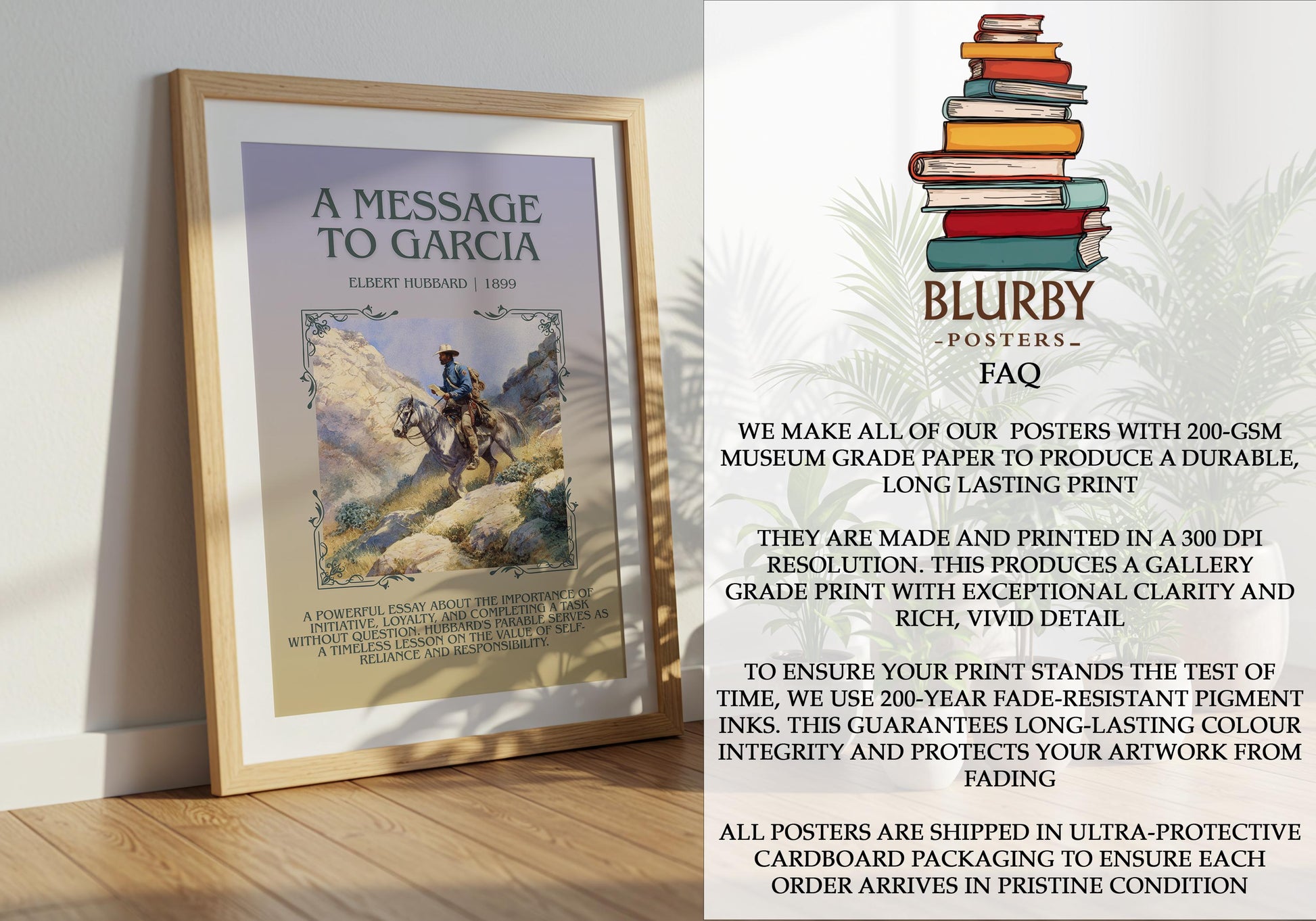 A Message To Garcia by Elbert Hubbard | Descriptive Book Poster | Blurby