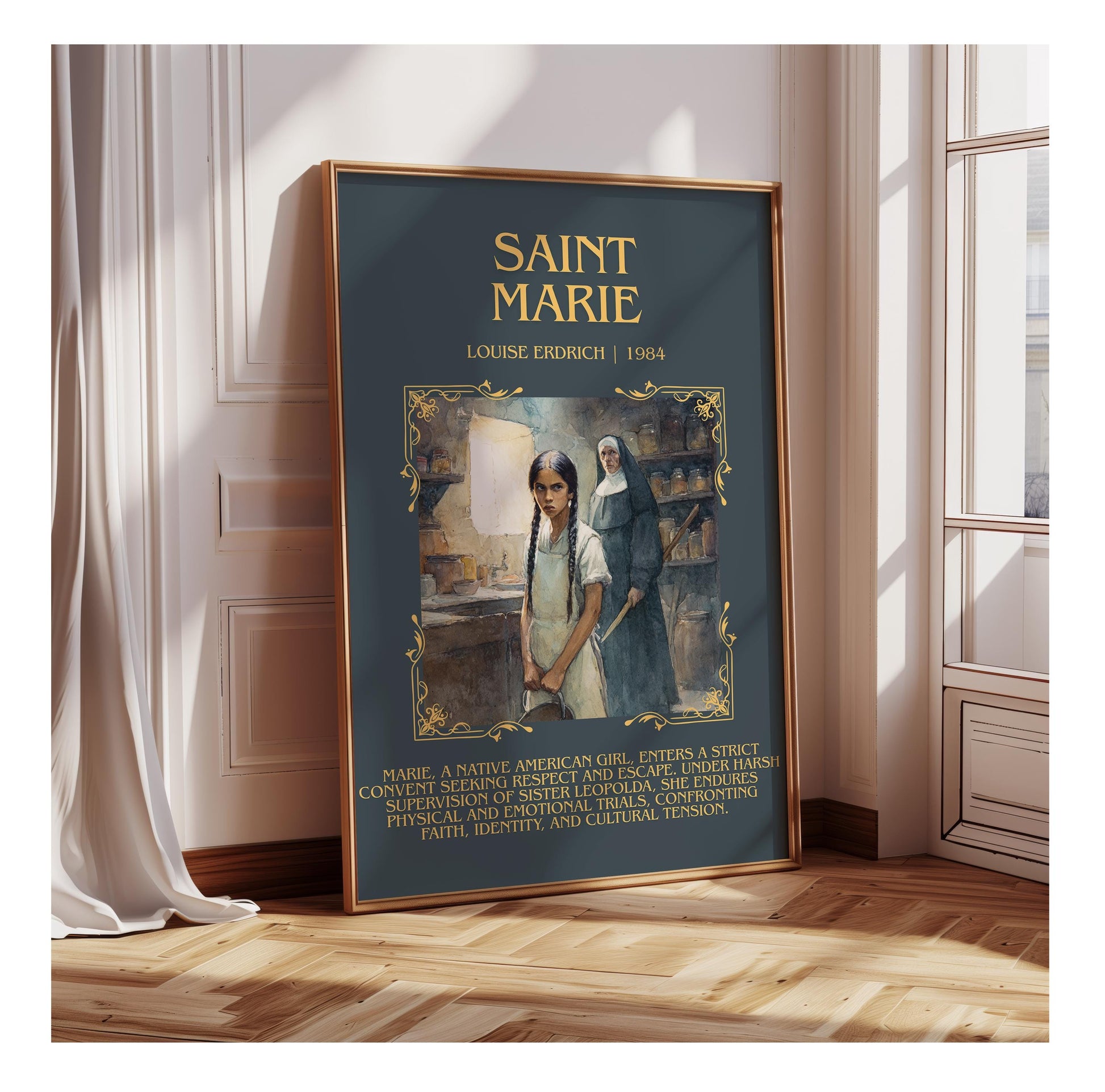 Saint Marie by Louise Erdrich | Descriptive Book Poster | Blurby