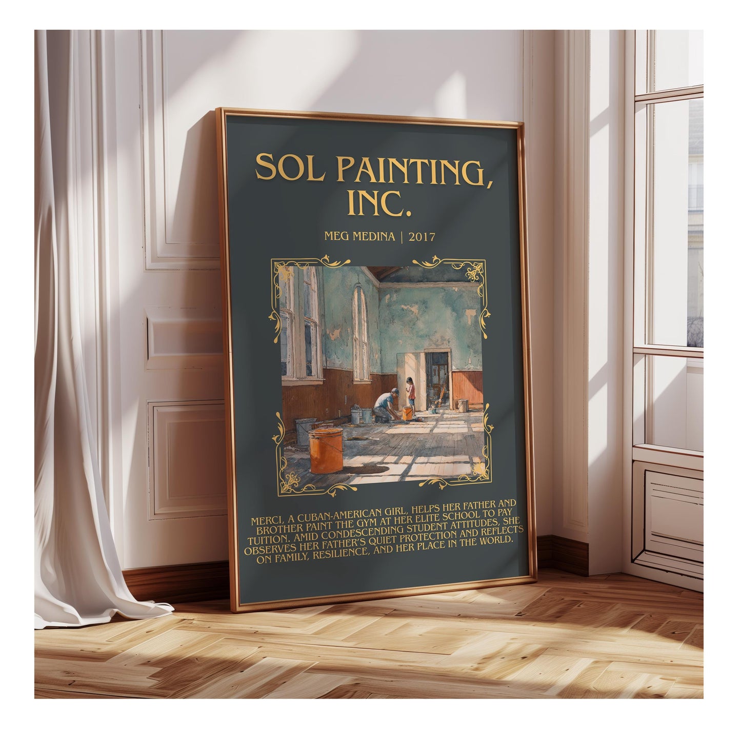 Sol Painting, Inc. by Meg Medina | Descriptive Book Poster | Blurby