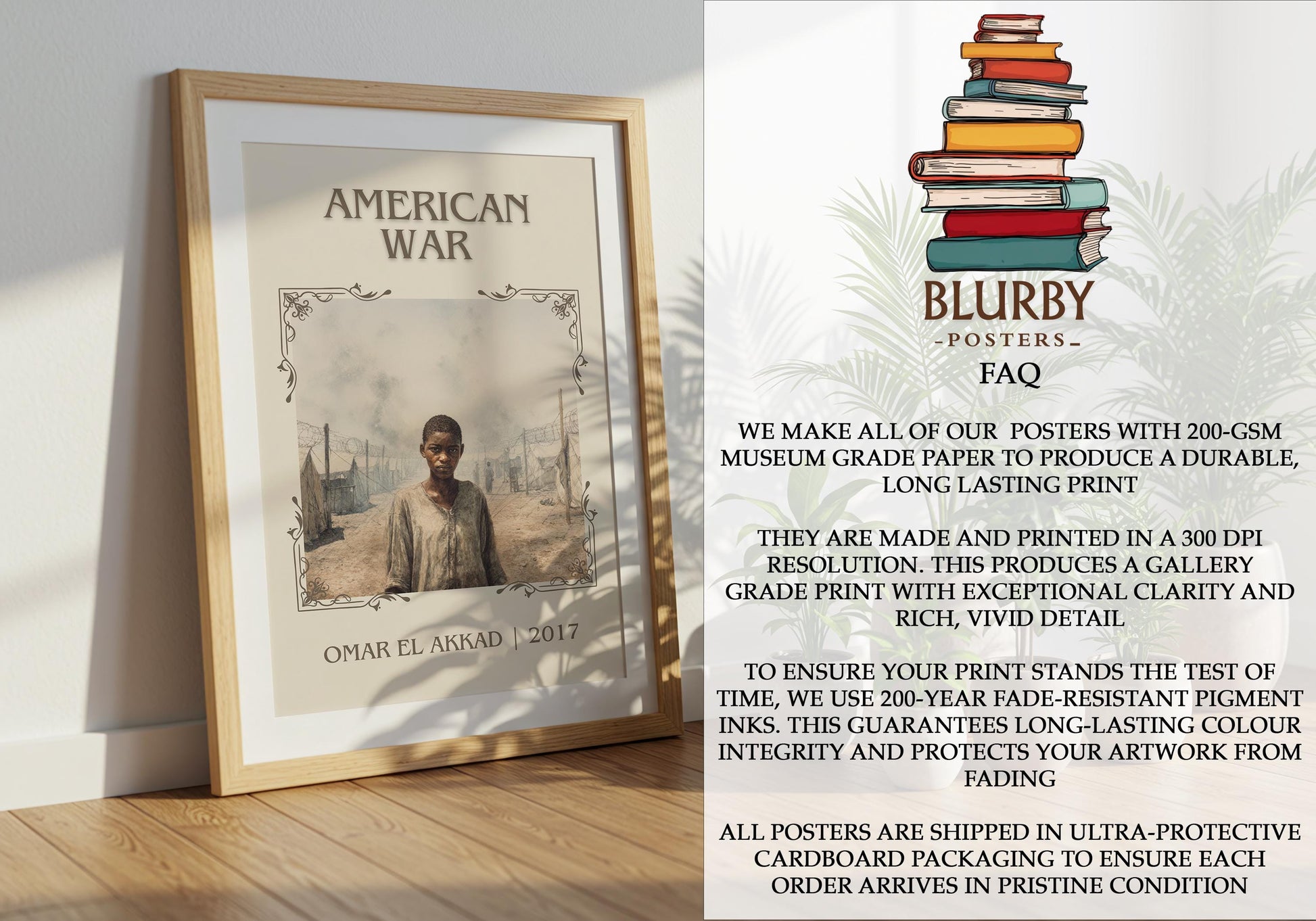 American War by Omar El Akkad | Descriptive Book Poster | Minimalist