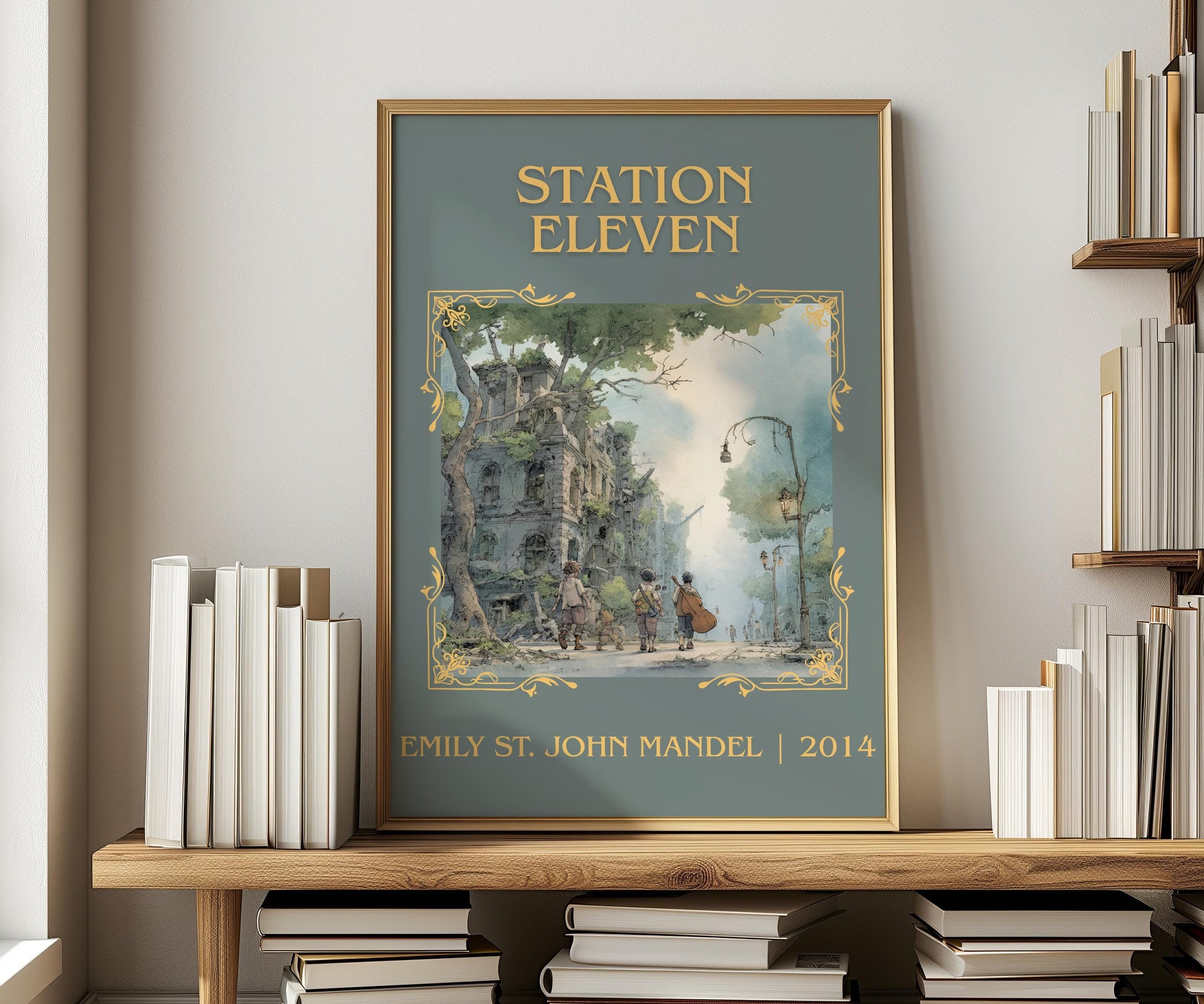 Station Eleven by Emily St. John Mandel | Descriptive Book Poster | Minimalist