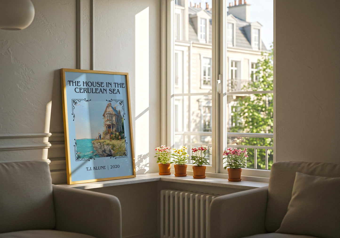 The House In The Cerulean Sea by T.J. Klune | Descriptive Book Poster | Minimalist