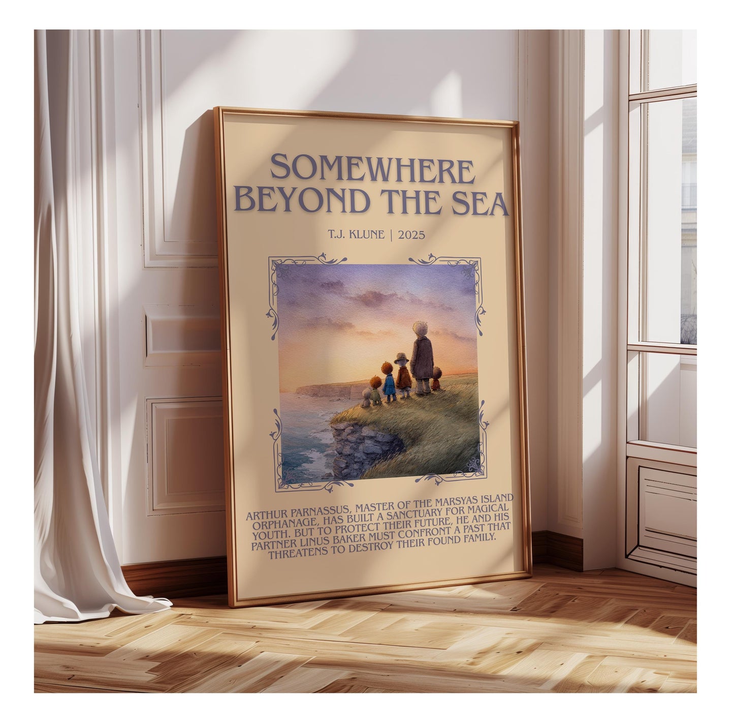 Somewhere Beyond The Sea by T.J. Klune | Descriptive Book Poster | Blurby