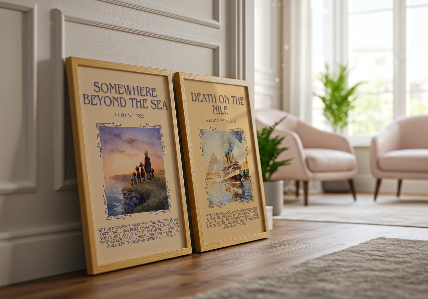 Somewhere Beyond The Sea by T.J. Klune | Descriptive Book Poster | Blurby