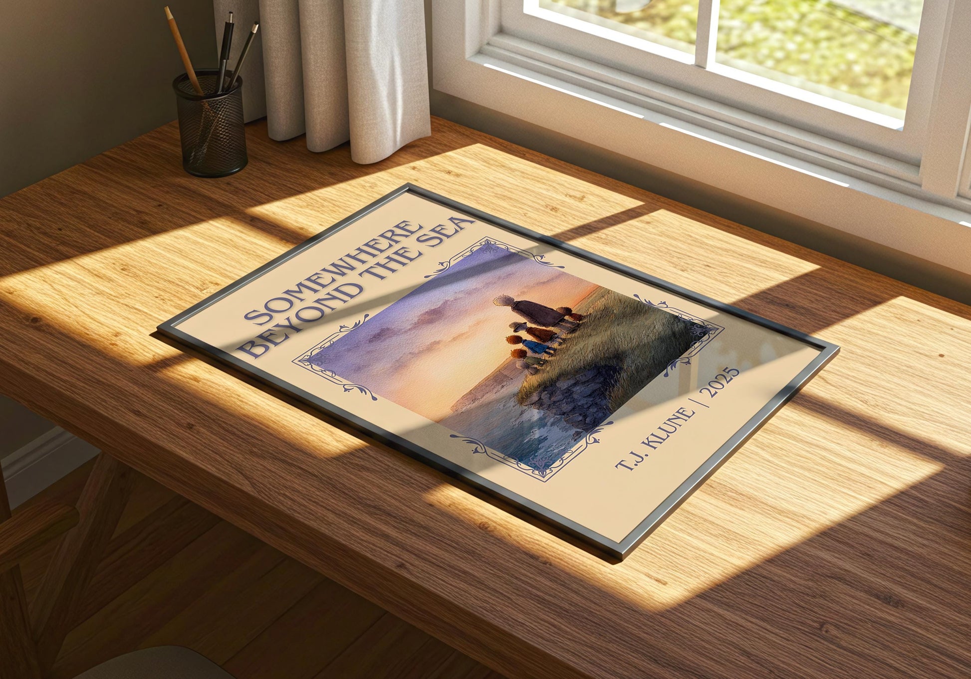 Somewhere Beyond The Sea by T.J. Klune | Descriptive Book Poster | Minimalist