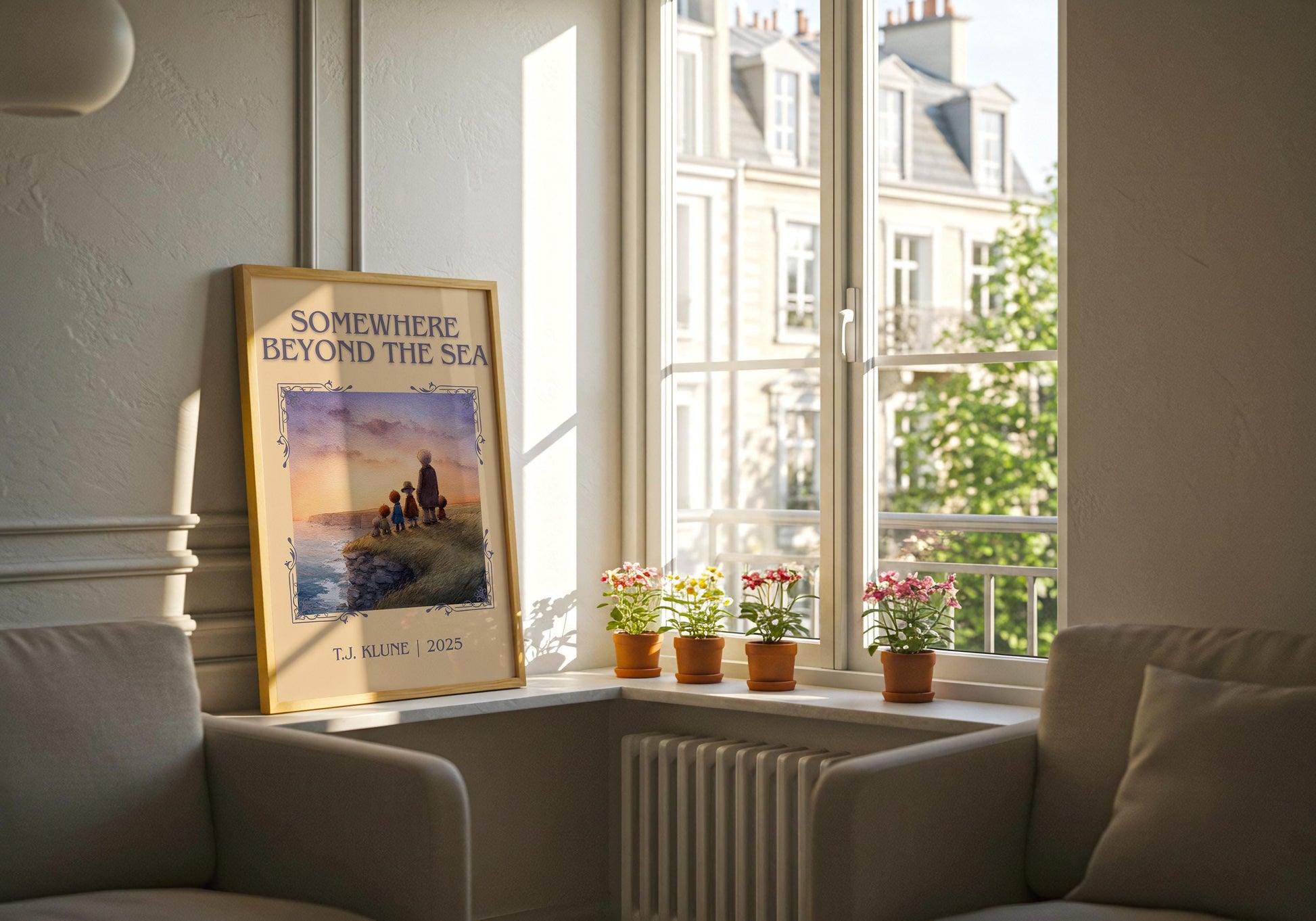 Somewhere Beyond The Sea by T.J. Klune | Descriptive Book Poster | Minimalist