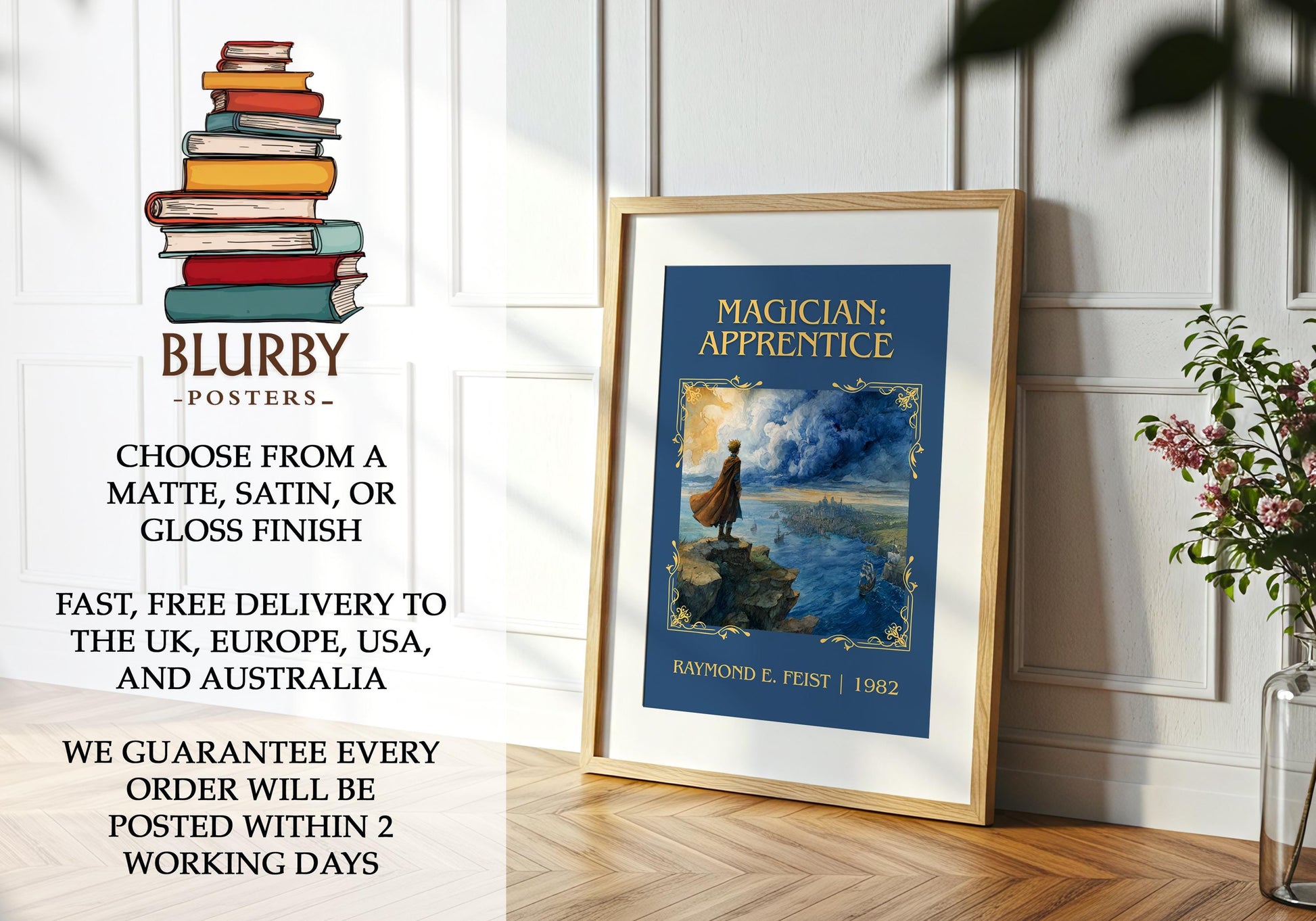 Magician: Apprentice by Raymond E.Feist | Descriptive Book Poster | Minimalist