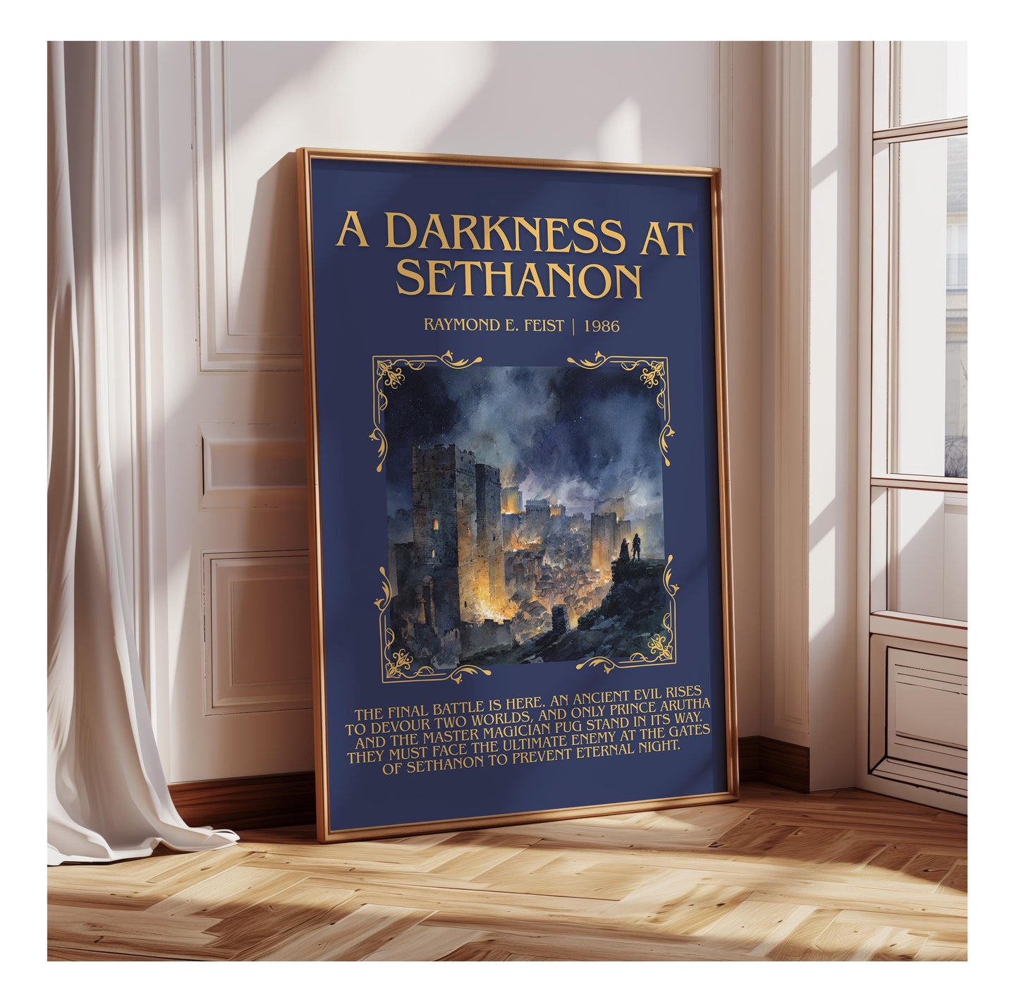 A Darkness At Sethanon by Raymond E.Feist | Descriptive Book Poster | Blurby