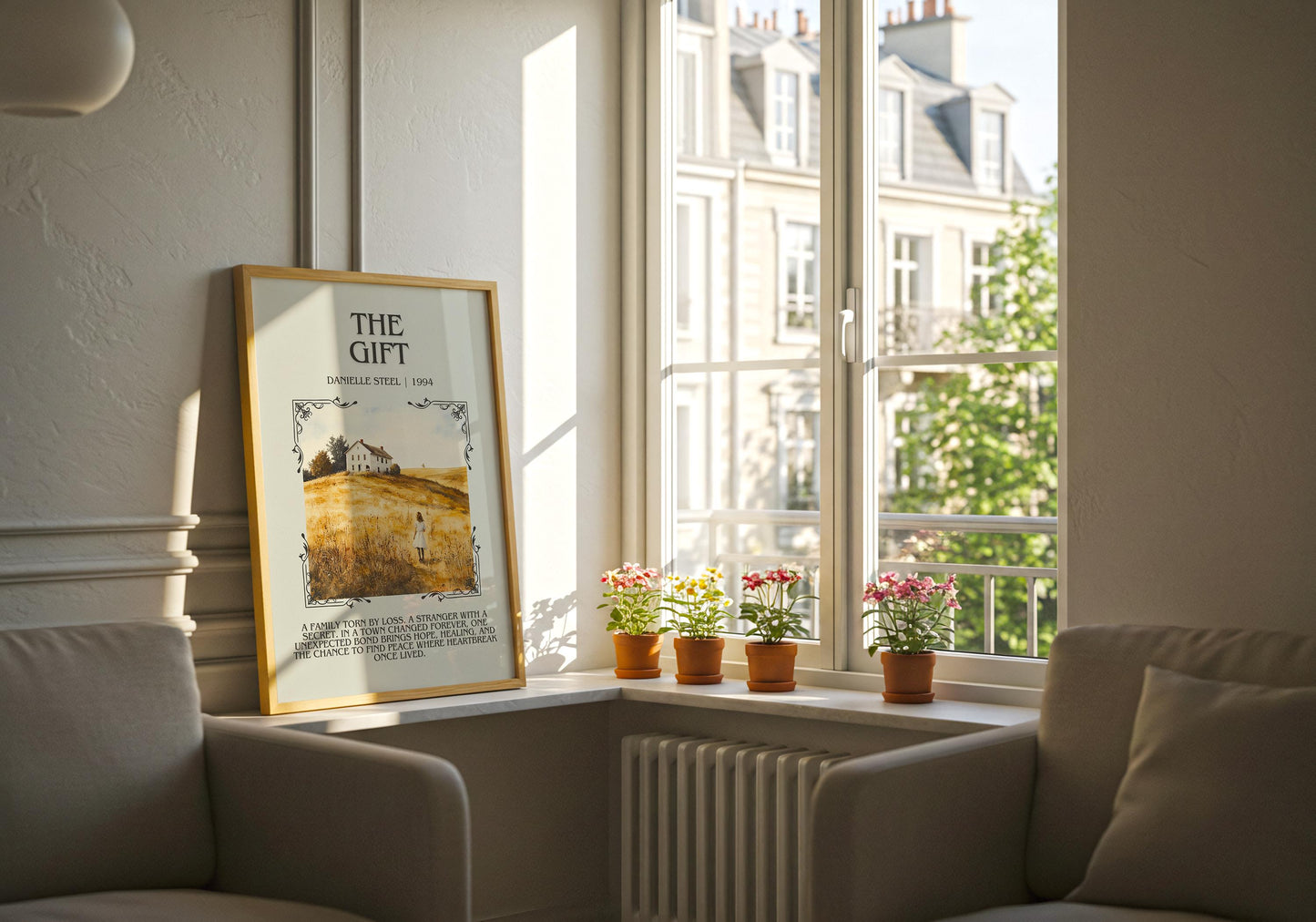 The Gift by Danielle Steel | Descriptive Book Poster | Modern