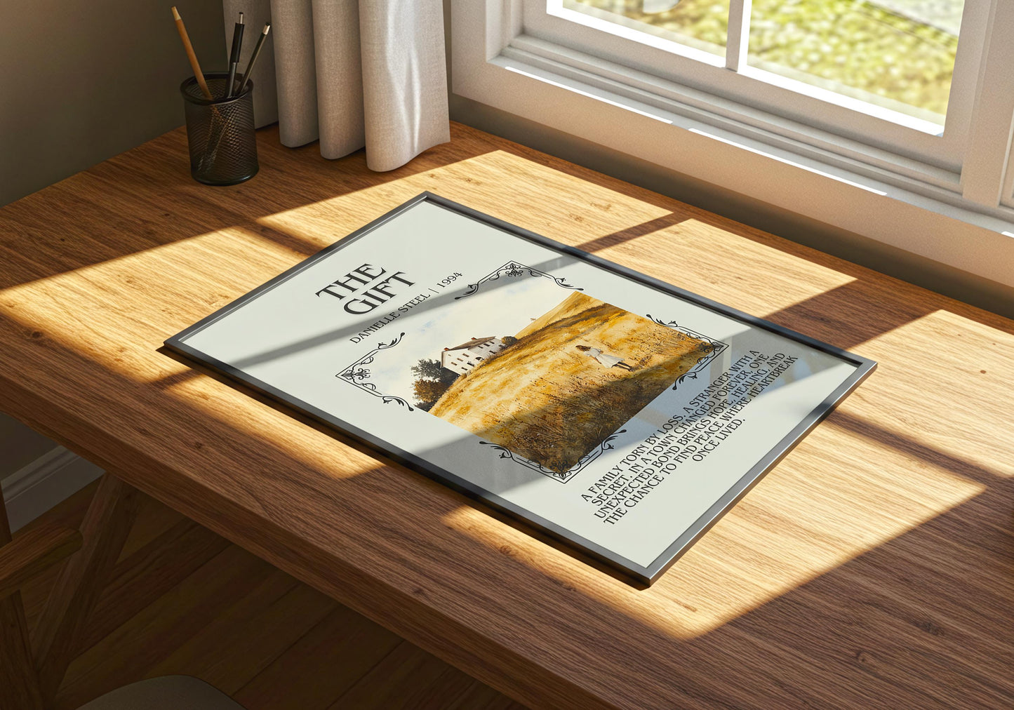 The Gift by Danielle Steel | Descriptive Book Poster | Modern