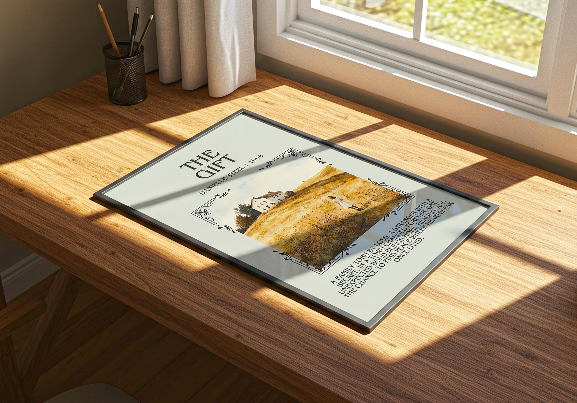 The Gift by Danielle Steel | Descriptive Book Poster | Modern