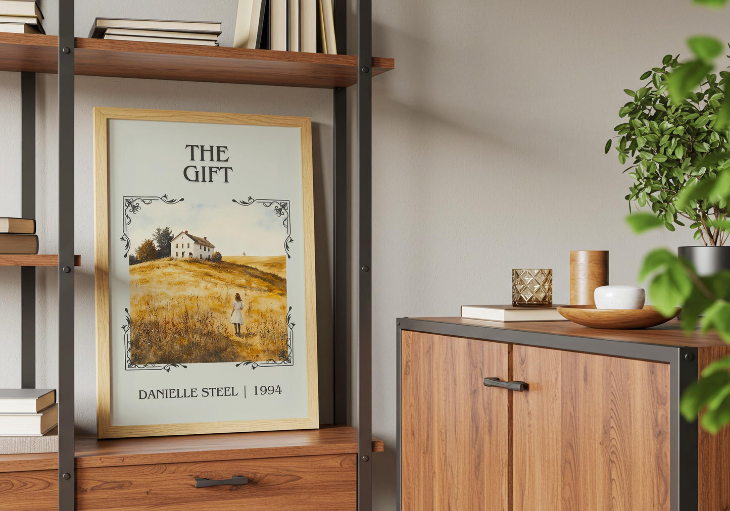 The Gift by Danielle Steel | Descriptive Book Poster | Minimalist