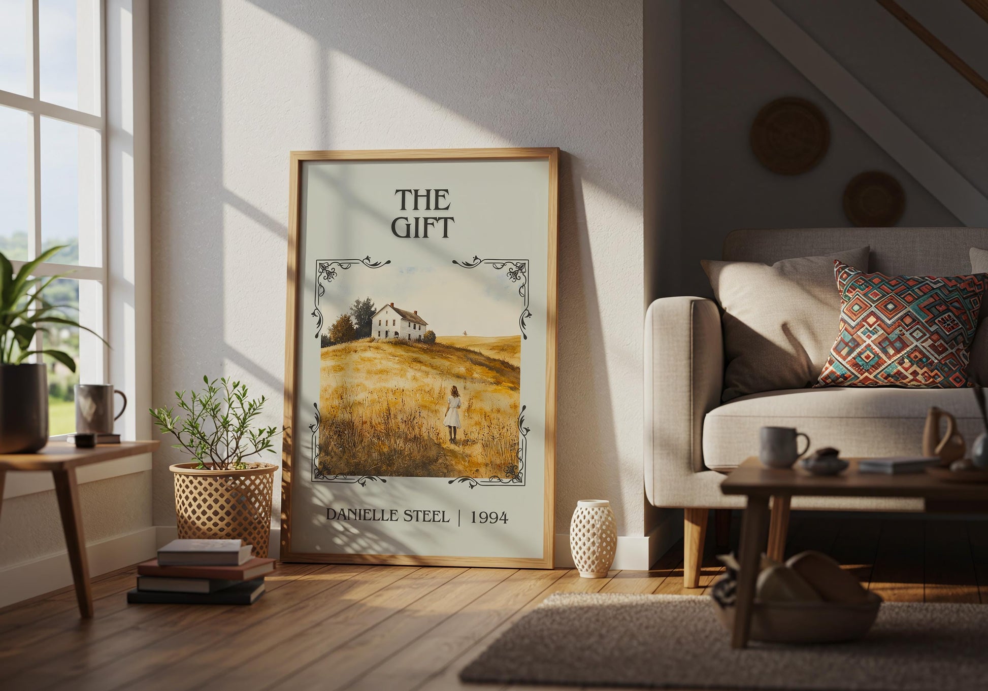 The Gift by Danielle Steel | Descriptive Book Poster | Minimalist