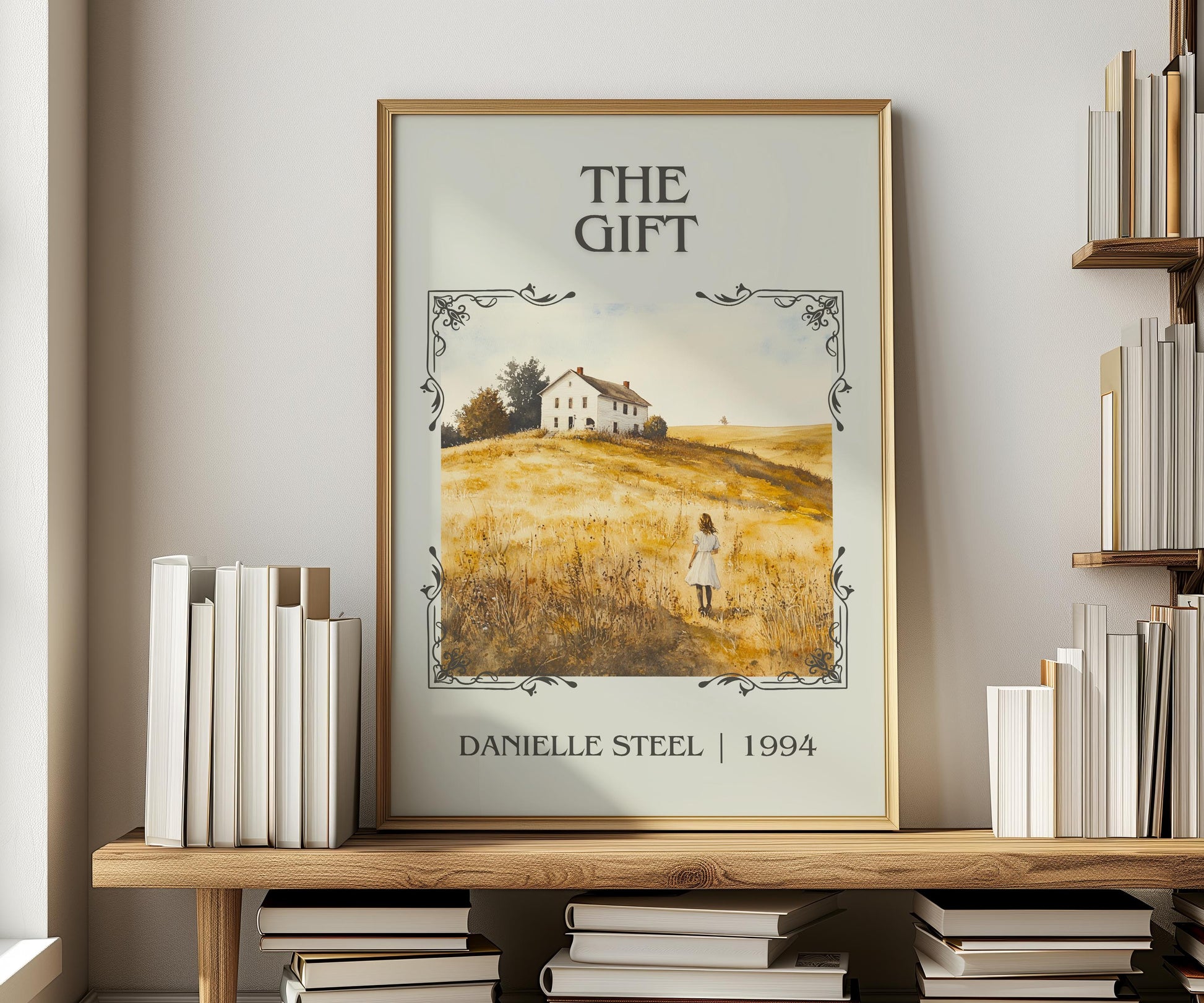 The Gift by Danielle Steel | Descriptive Book Poster | Minimalist