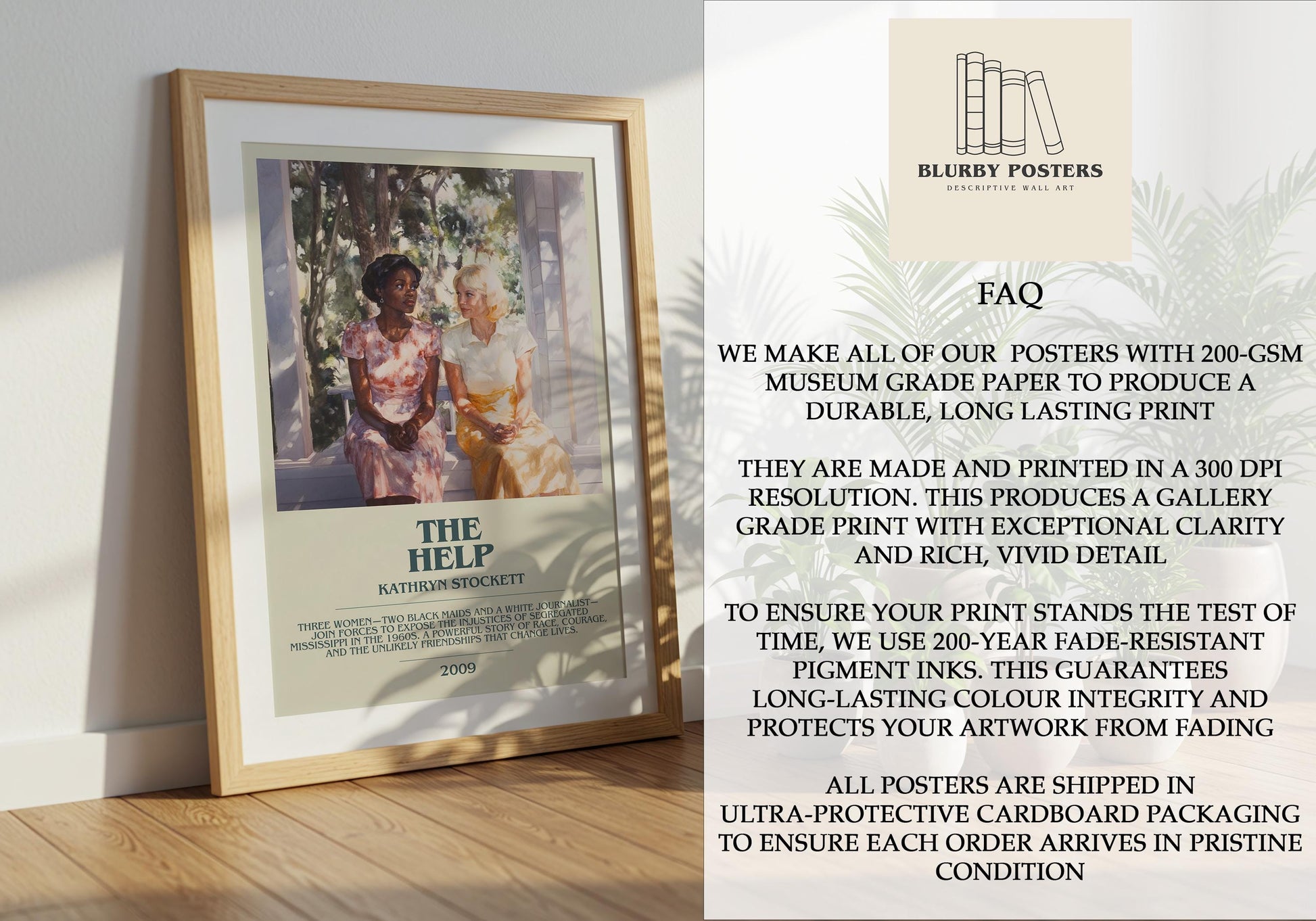 The Help by Kathryn Stockett | Descriptive Book Poster | Blurby