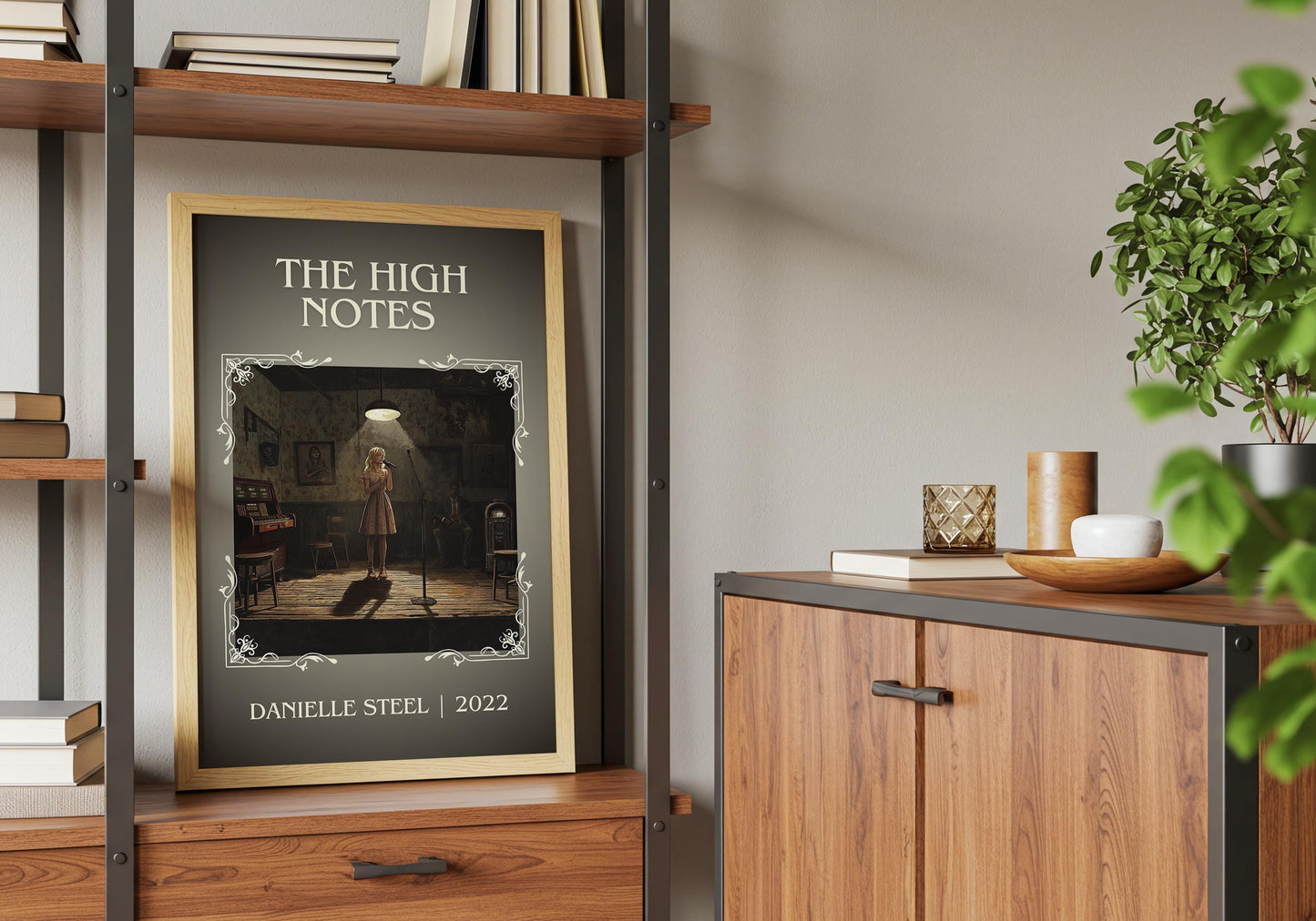 The High Notes by Danielle Steel | Descriptive Book Poster | Minimalist