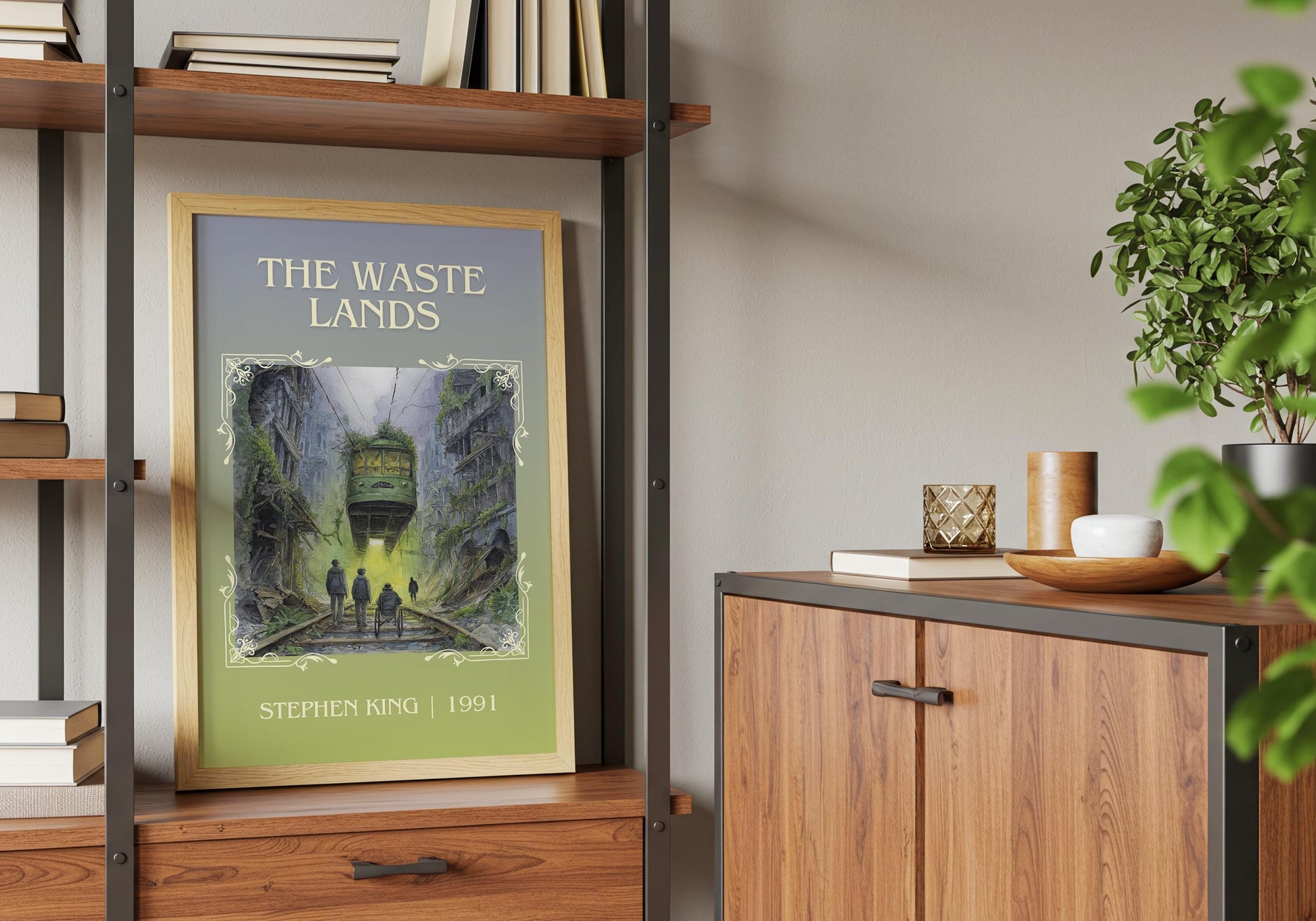 The Wastelands by Stephen King | Descriptive Book Poster | Minimalist