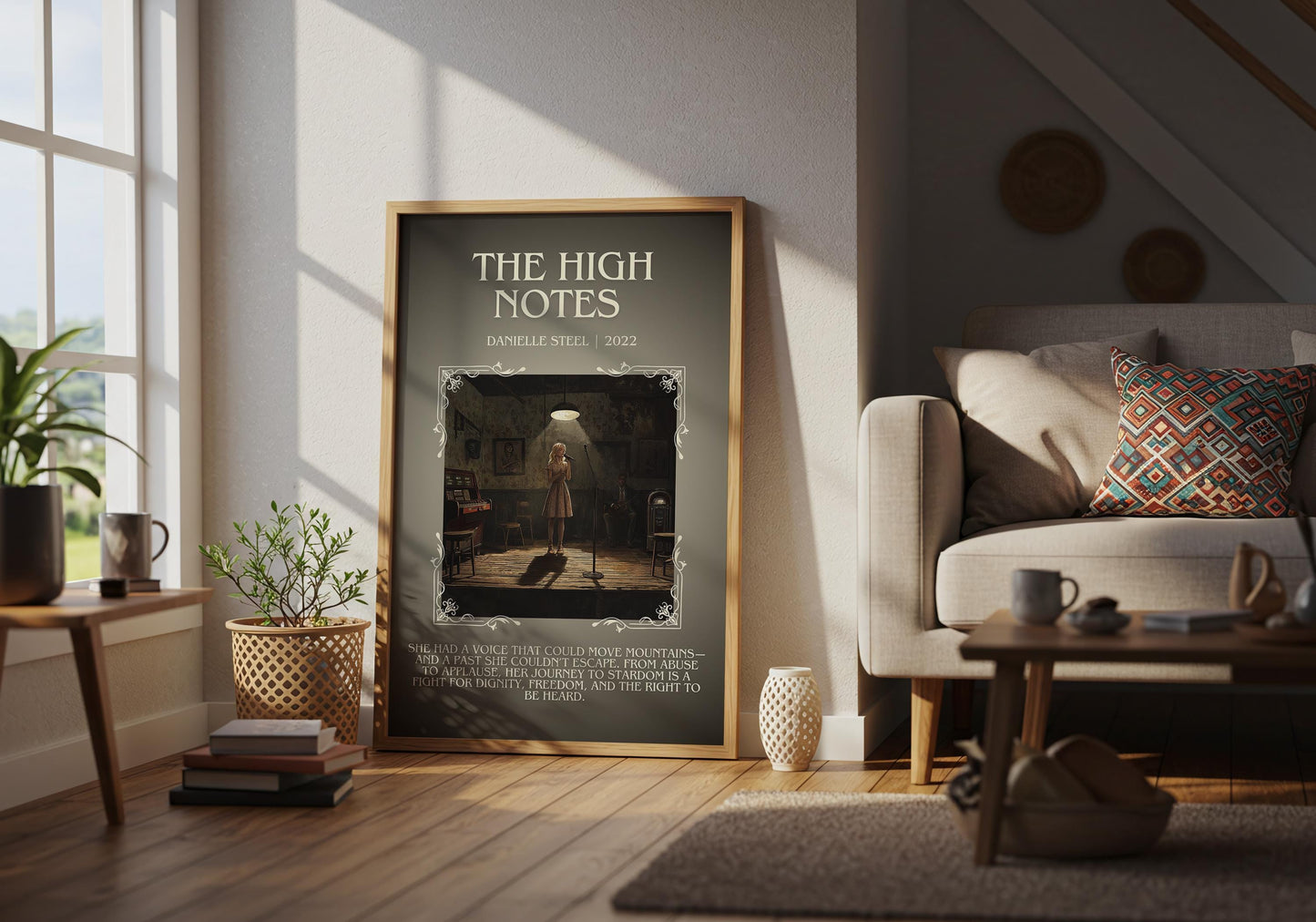 The High Notes by Danielle Steel | Descriptive Book Poster | Modern
