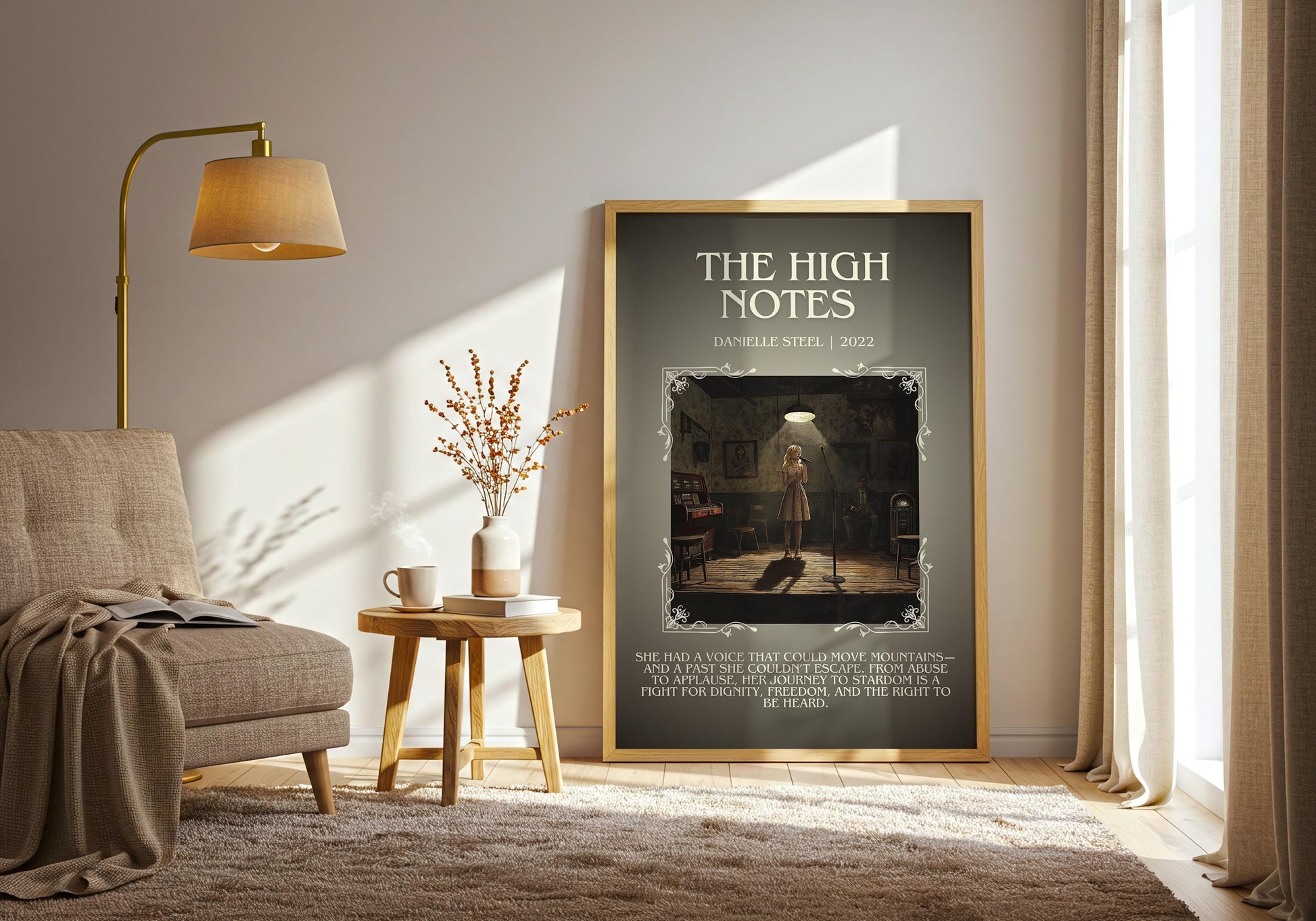 The High Notes by Danielle Steel | Descriptive Book Poster | Modern