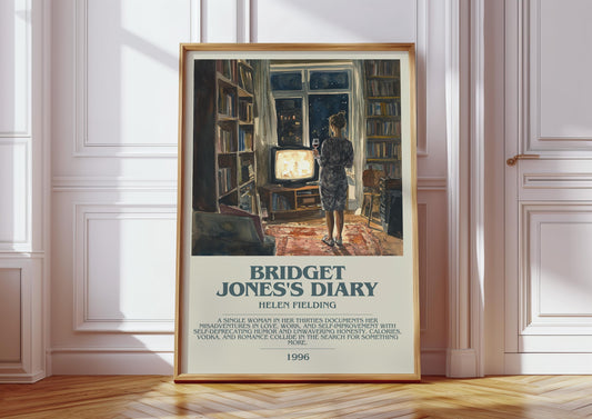 Bridget Jones's Diary by Helen Fielding | Descriptive Book Poster | Blurby