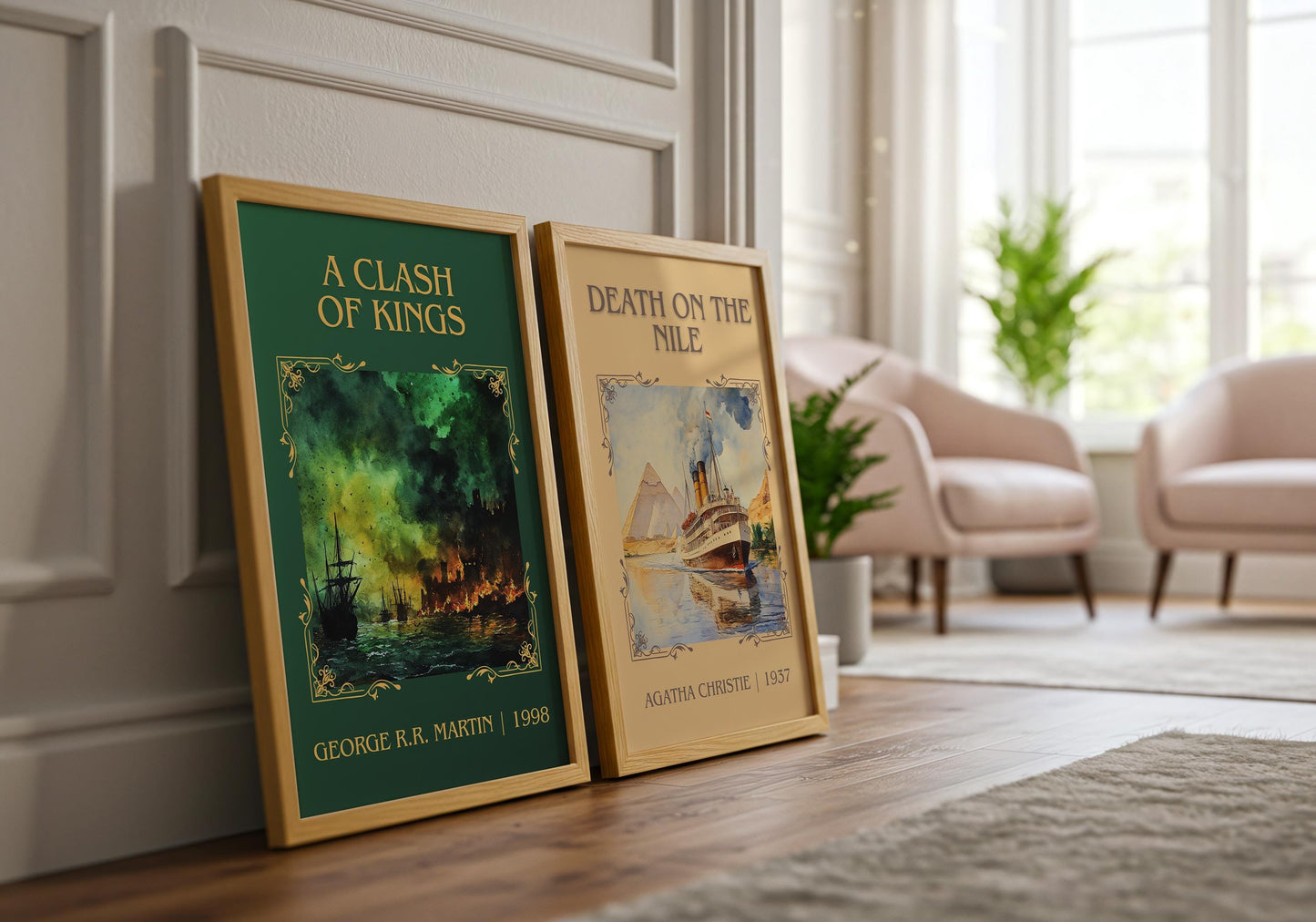 A Clash Of Kings by George R.R. Martin | Descriptive Book Poster | Minimalist