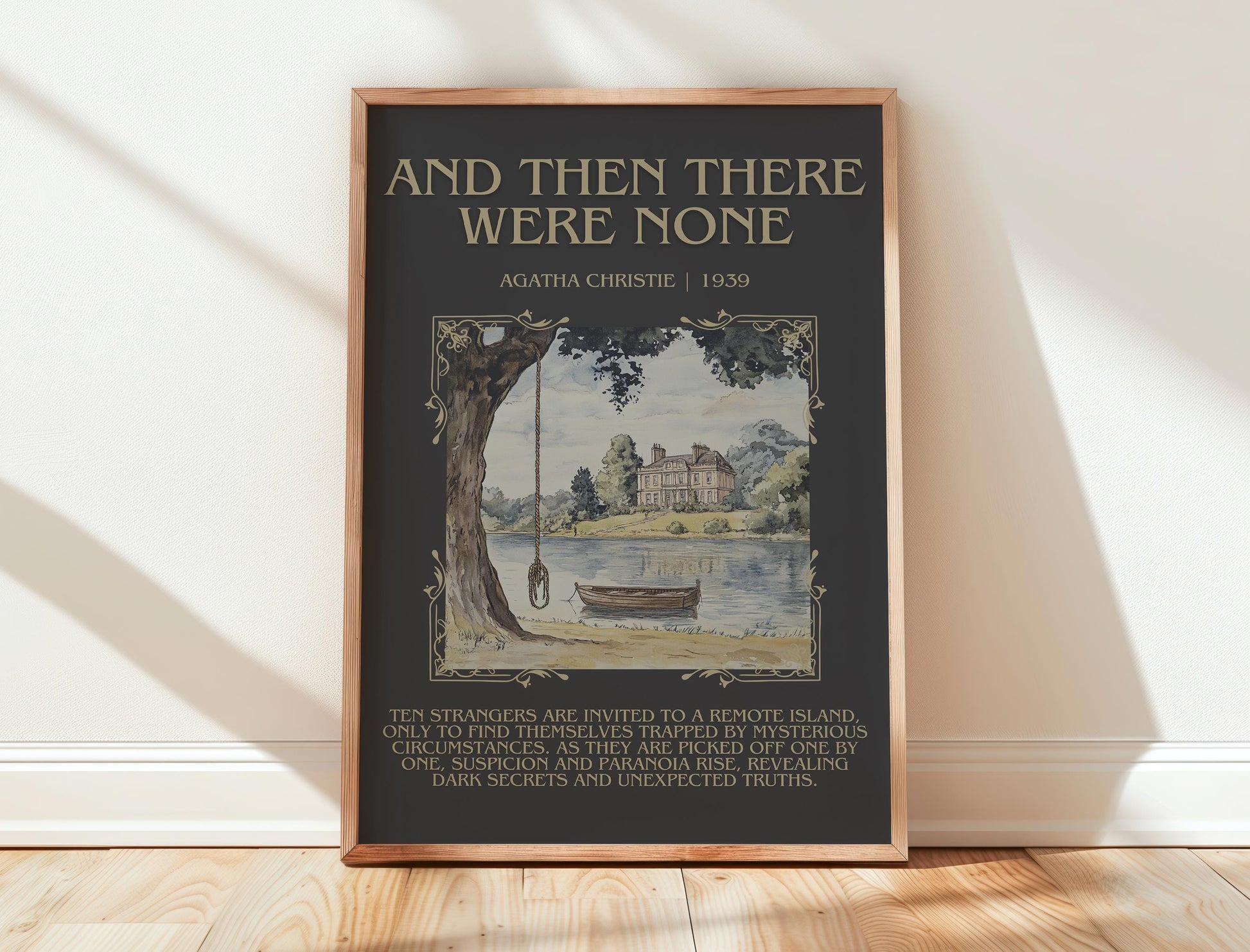 And Then There Were None by Agatha Christie | Descriptive Book Poster | Blurby