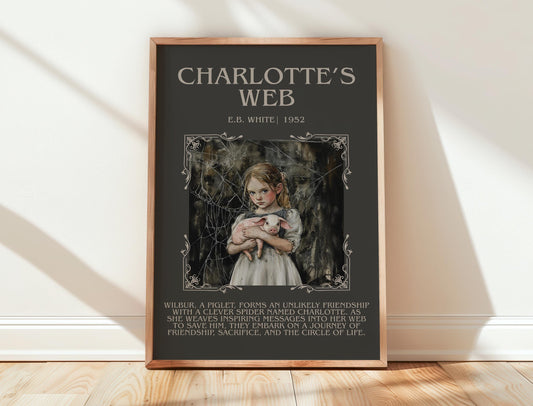 Charlotte's Web by E.B. White | Descriptive Book Poster | Blurby