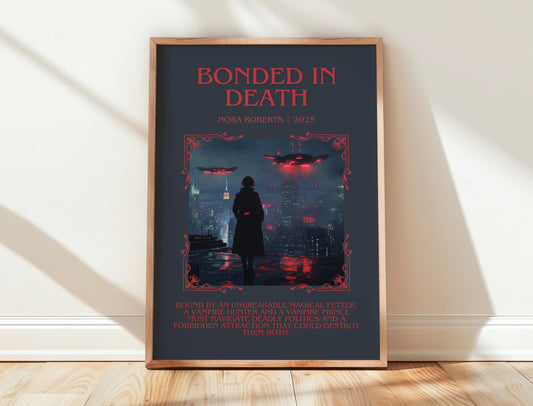 Bonded In Death by Nora Roberts | Descriptive Book Poster | Blurby