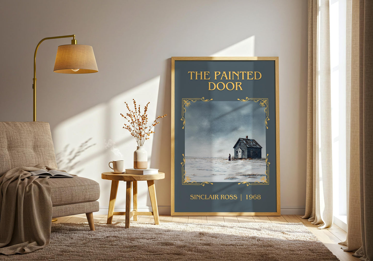 The Painted Door by Sinclair Ross | Descriptive Book Poster | Minimalist