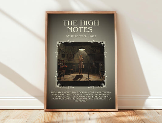 The High Notes by Danielle Steel | Descriptive Book Poster | Modern