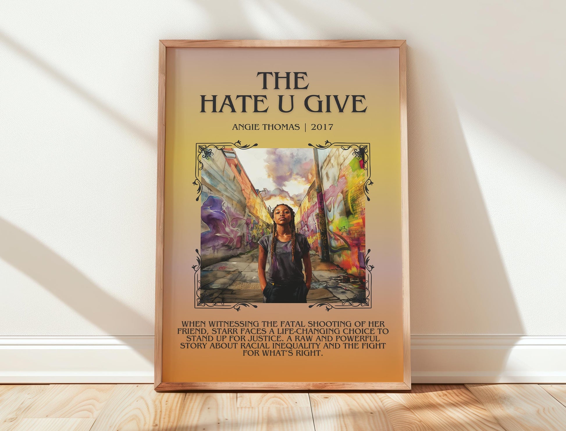 The Hate U Give by Angie Thomas | Descriptive Book Poster | Blurby