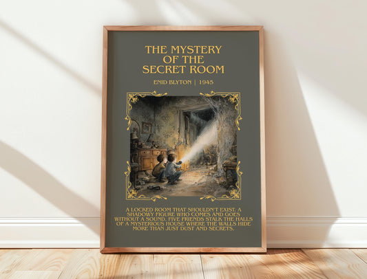 The Mystery Of The Secret Room by Enid Blyton | Descriptive Book Poster | Blurby