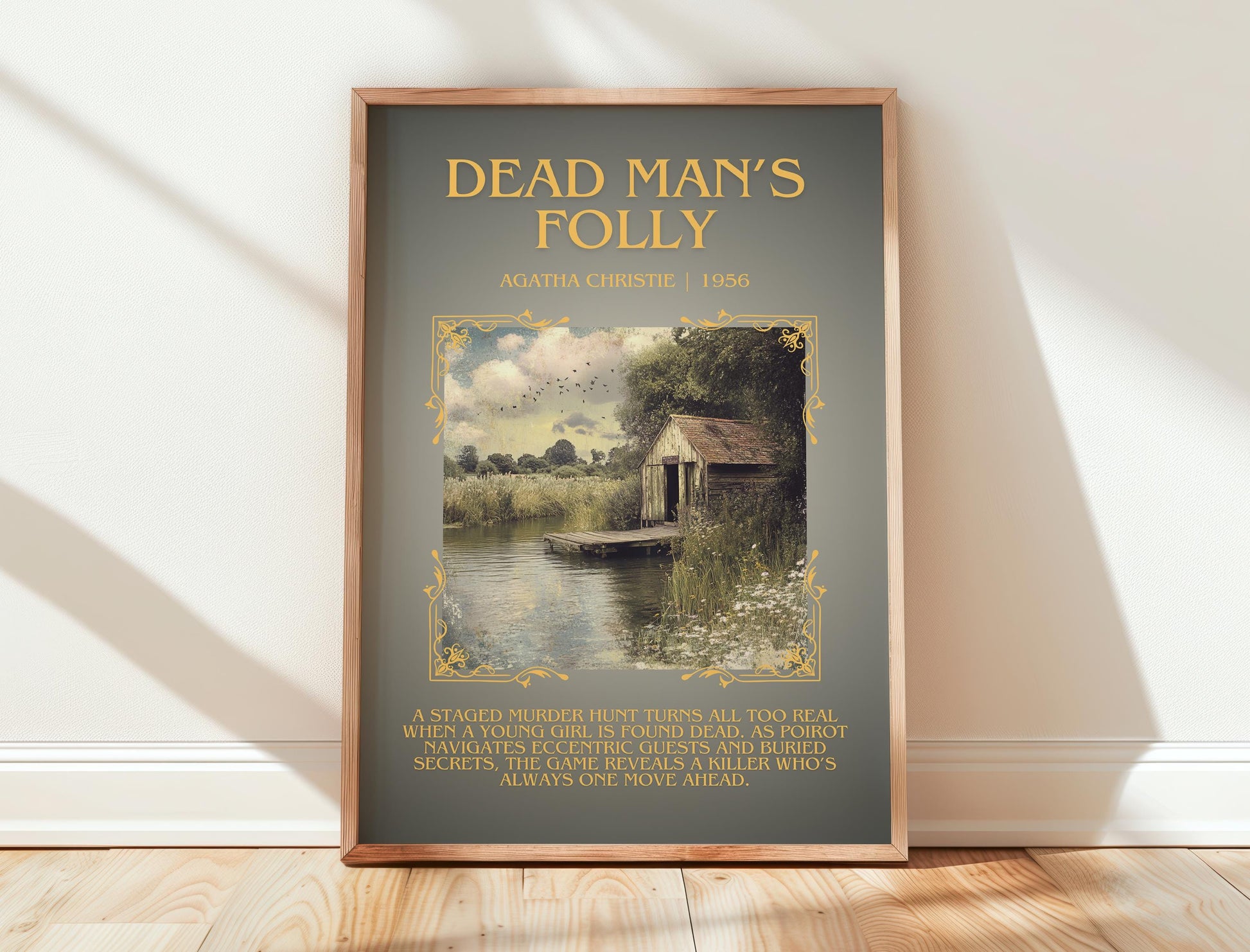 Dead Man's Folly by Agatha Christie | Descriptive Book Poster | Blurby