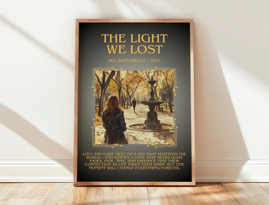 The Light We Lost by Jill Santopallo | Descriptive Book Poster | Blurby