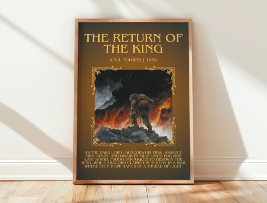 The Return Of The King by J.R.R. Tolkien | Descriptive Book Poster | Blurby