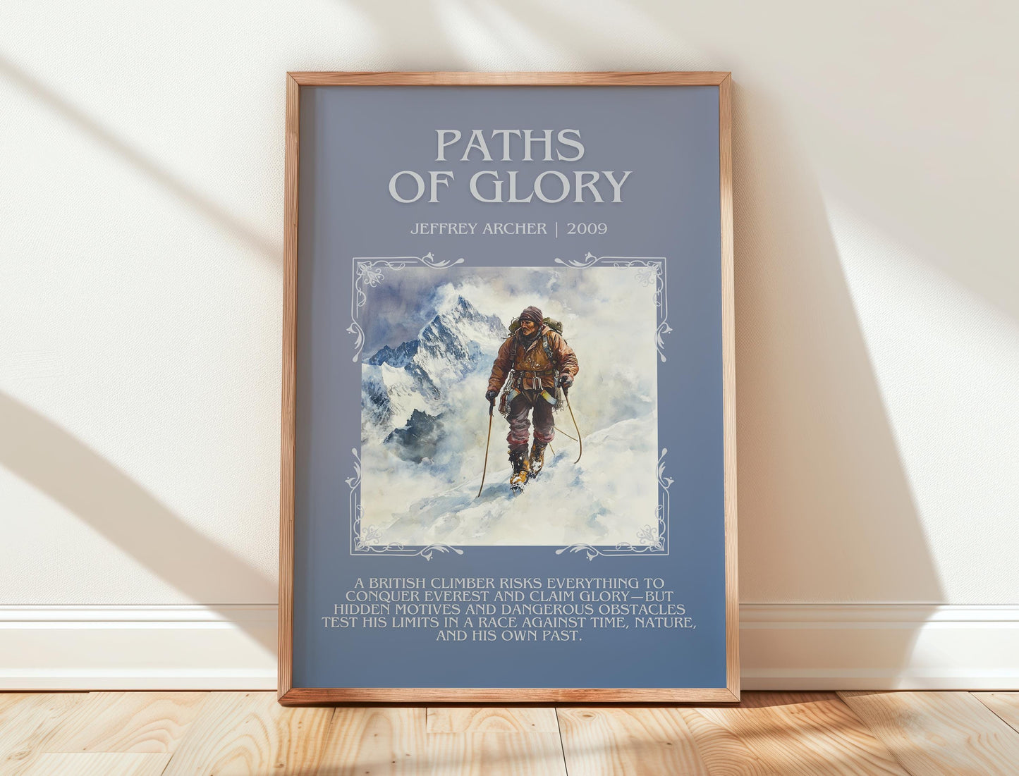 Paths Of Glory by Jeffrey Archer | Descriptive Book Poster | Blurby