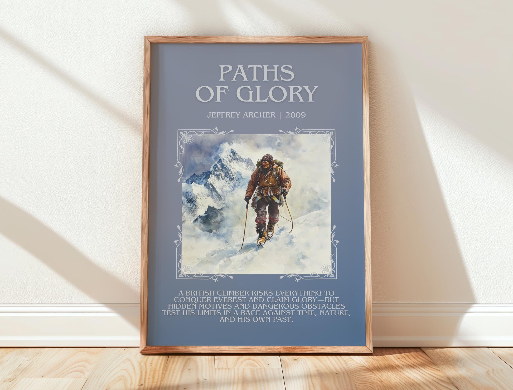 Paths Of Glory by Jeffrey Archer | Descriptive Book Poster | Blurby