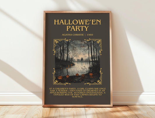 Hallowe'en Party by Agatha Christie | Descriptive Book Poster | Blurby