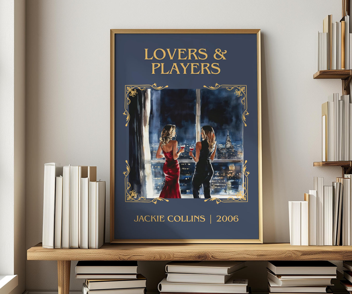 Lovers and Prayers by Jackie Collins | Descriptive Book Poster | Minimalist